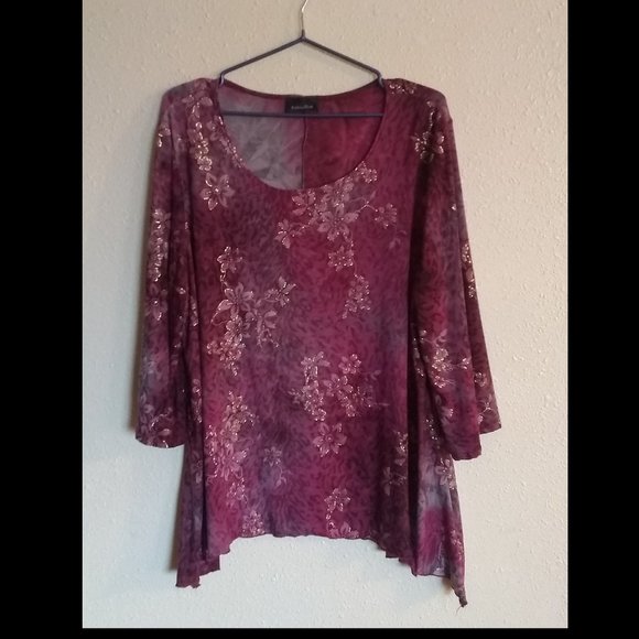 Brittany Black Tops - Clearance: Shimmer Stretch Top